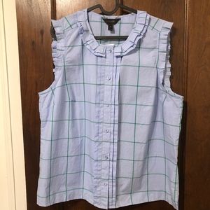 J.Crew Sleeveless Button Up